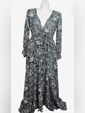 New Women’s Indigo Rose maxi floral print Dress Size small Petite